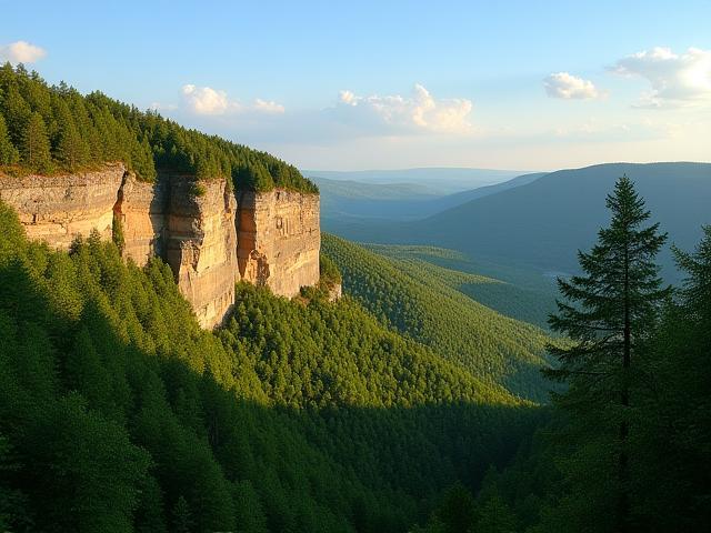 Bohemian Switzerland National Park dramatic rock formations and lush forests